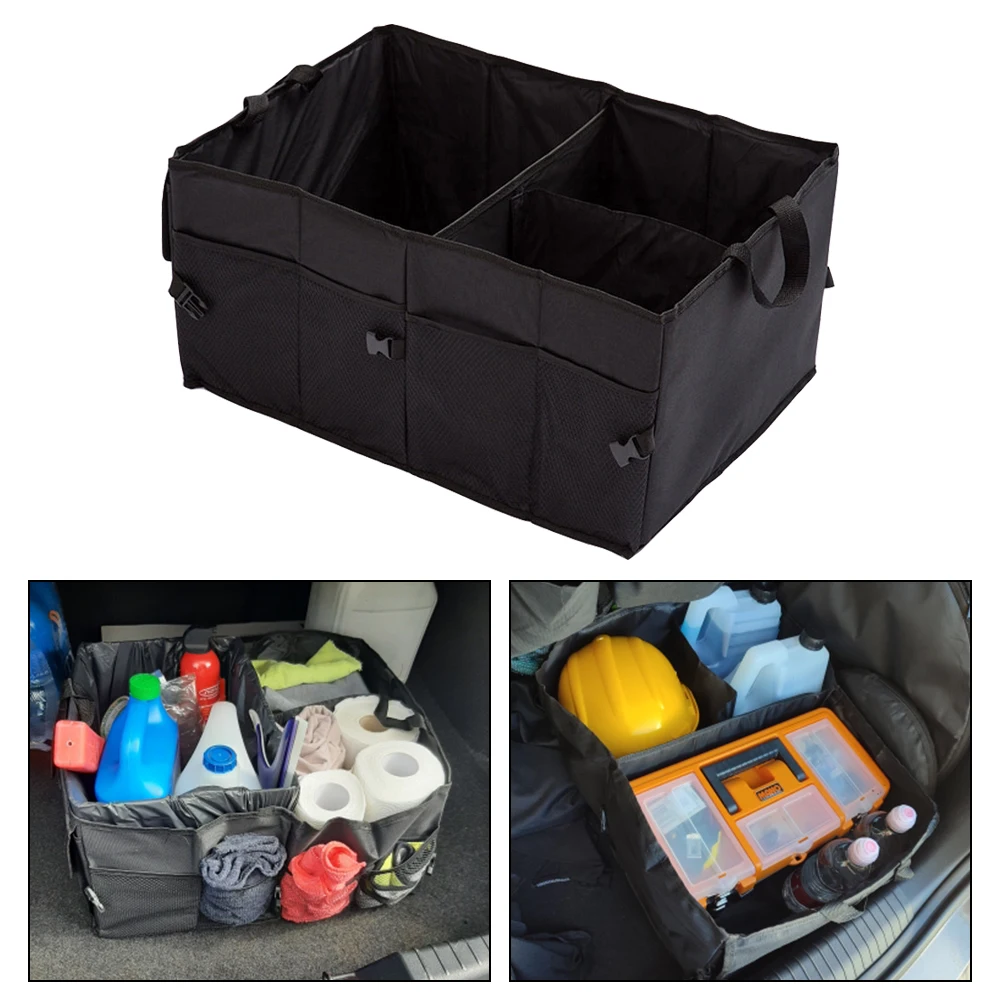 Big Capacity Collapsible Car Storage Box Trunk Cargo Case Repair Tools Holder Auto Organizer Automotive Accessories Universal