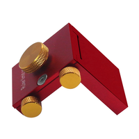 A02F-Steel Ruler Scribing Positioning Block Angle Scriber Line Marking Gauge,DIY Carpentry Scriber Measuring Locator