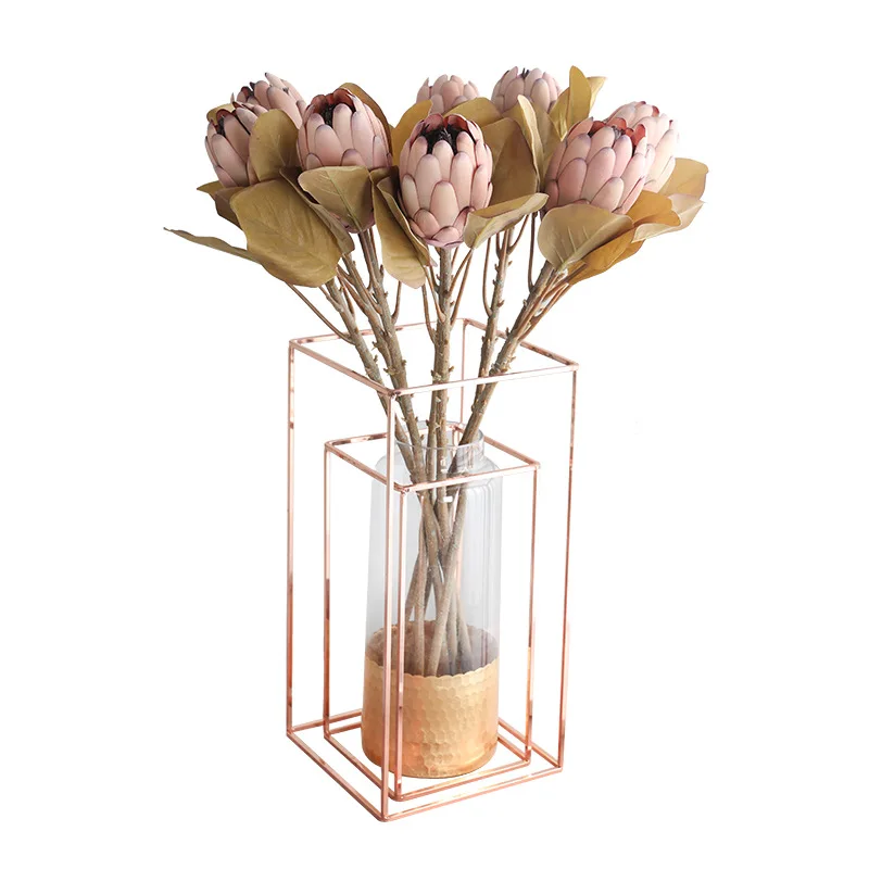 1 PCS 67cm Beautiful Artificial King Protea Flower Home House Garden Decor Decoration