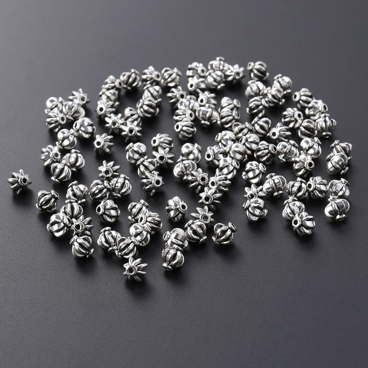 

High Quality Alloy Beads Necklace Earrings Making Silver Color Jewelry Accessory Bracelets Reusable No Fading Odor Free