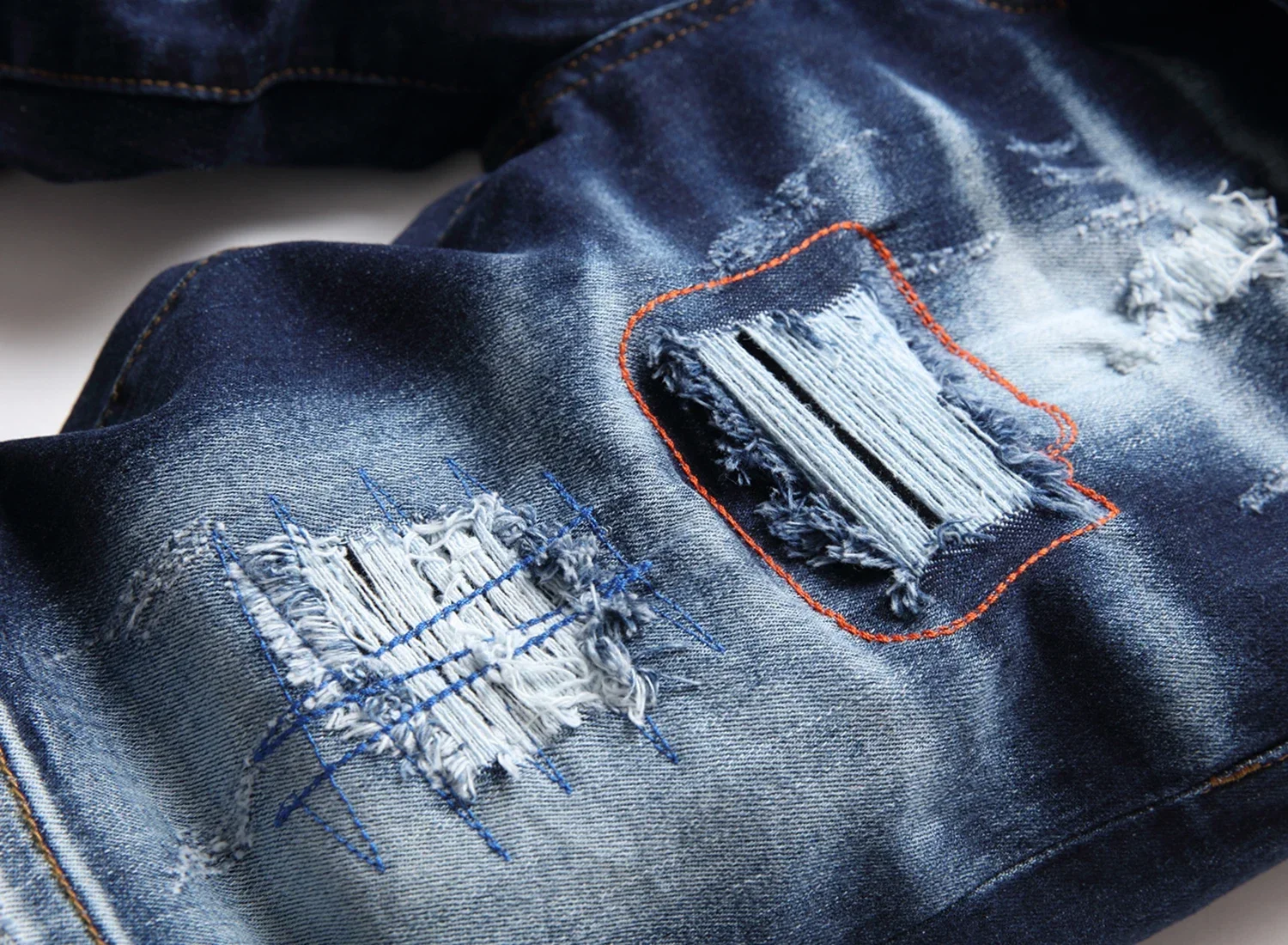 Summer Mens Ripped Jeans High-quality Hip Hop Street Slim Fit Jeans Luxury Male Stretch Skinny Blue Denim Shorts 58 Men Clothing - Image 6