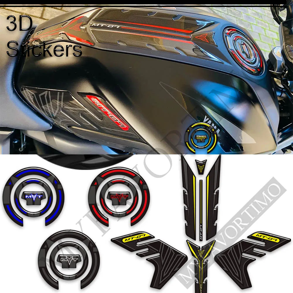 

Motorcycle Tank Pad Grips Stickers For Yamaha MT07 MT 07 SP MT-07 Decals Protector Gas Fuel Oil Kit Knee 2018 2019 2020