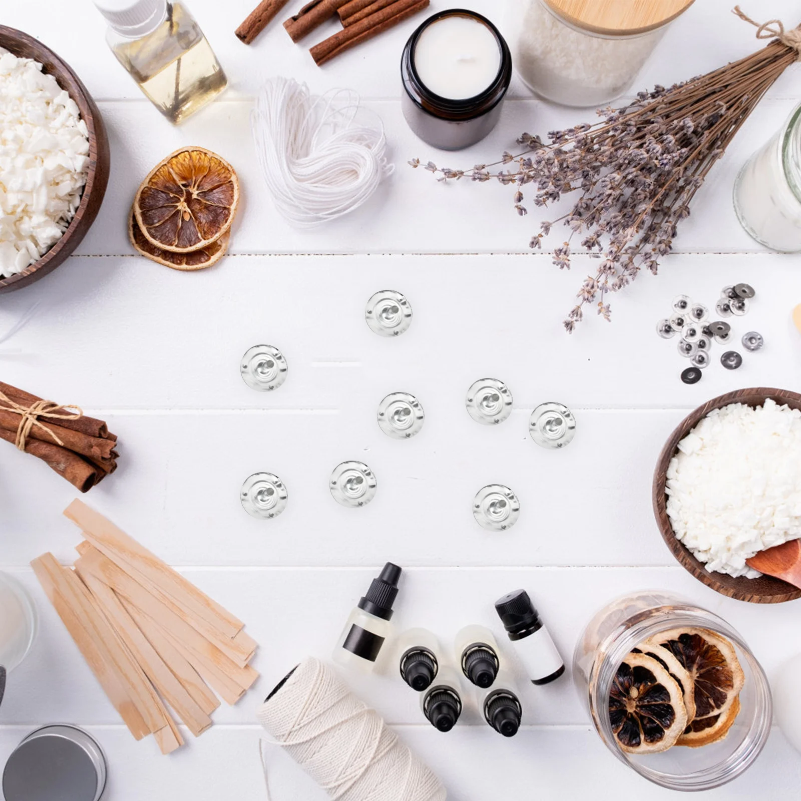 

300pcs Base Metal Diy Making Supplies For Wax Tea Cup Making Supplies Candles Wedding Birthday Decor