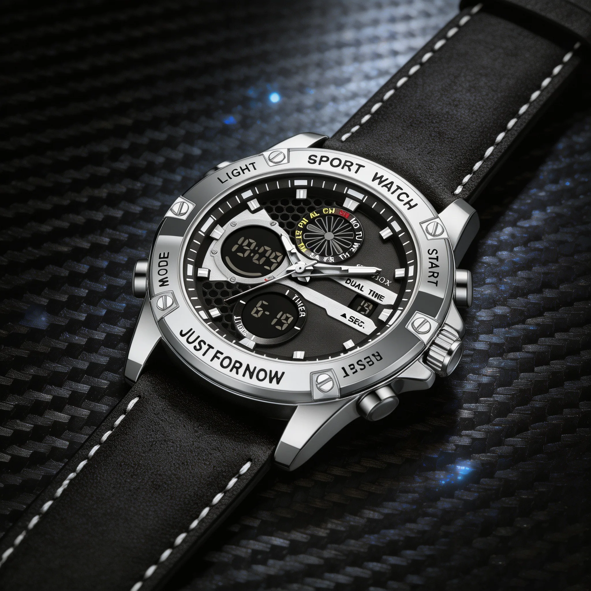 FOXBOX Fashion Military Watches for Men Luxury Original Sports Chronograph Watch ​Waterproof Quartz Clock Digital WristWatch