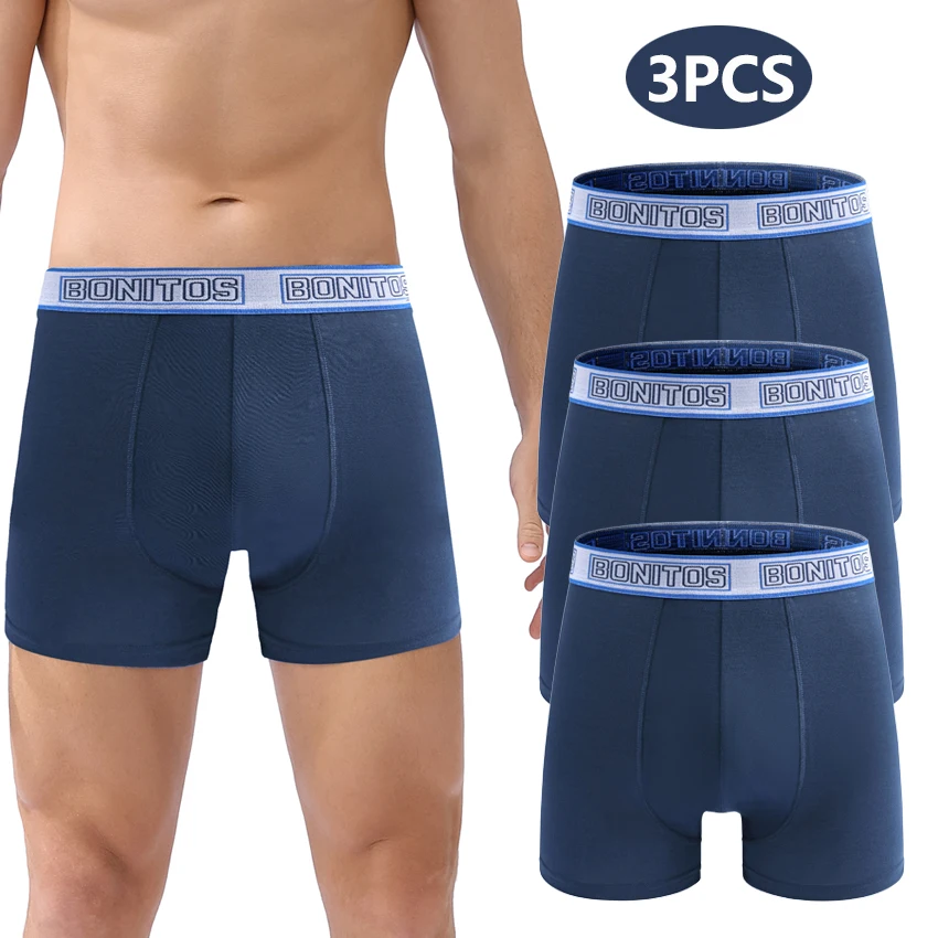 3 pieces/pack Mens Polyester Boxer Briefs Letter Belt Men's Panties New Boxers Underwear For Man Shorts Sexy Men Underpants