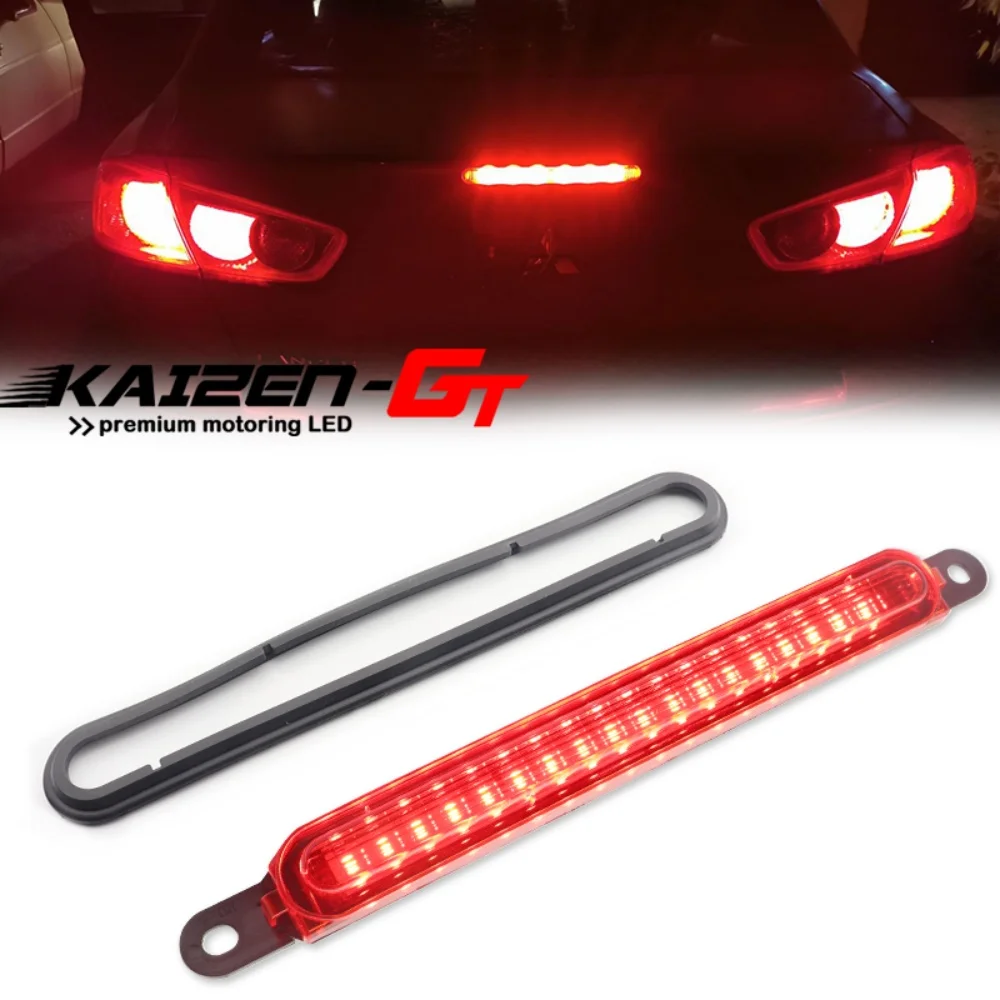 Super Bright Red LED High Mount Third 3rd Brake Stop Light Bar For Mitsubishi Lancer / Evolution X 4-Door Sedan 2008-2017 12V