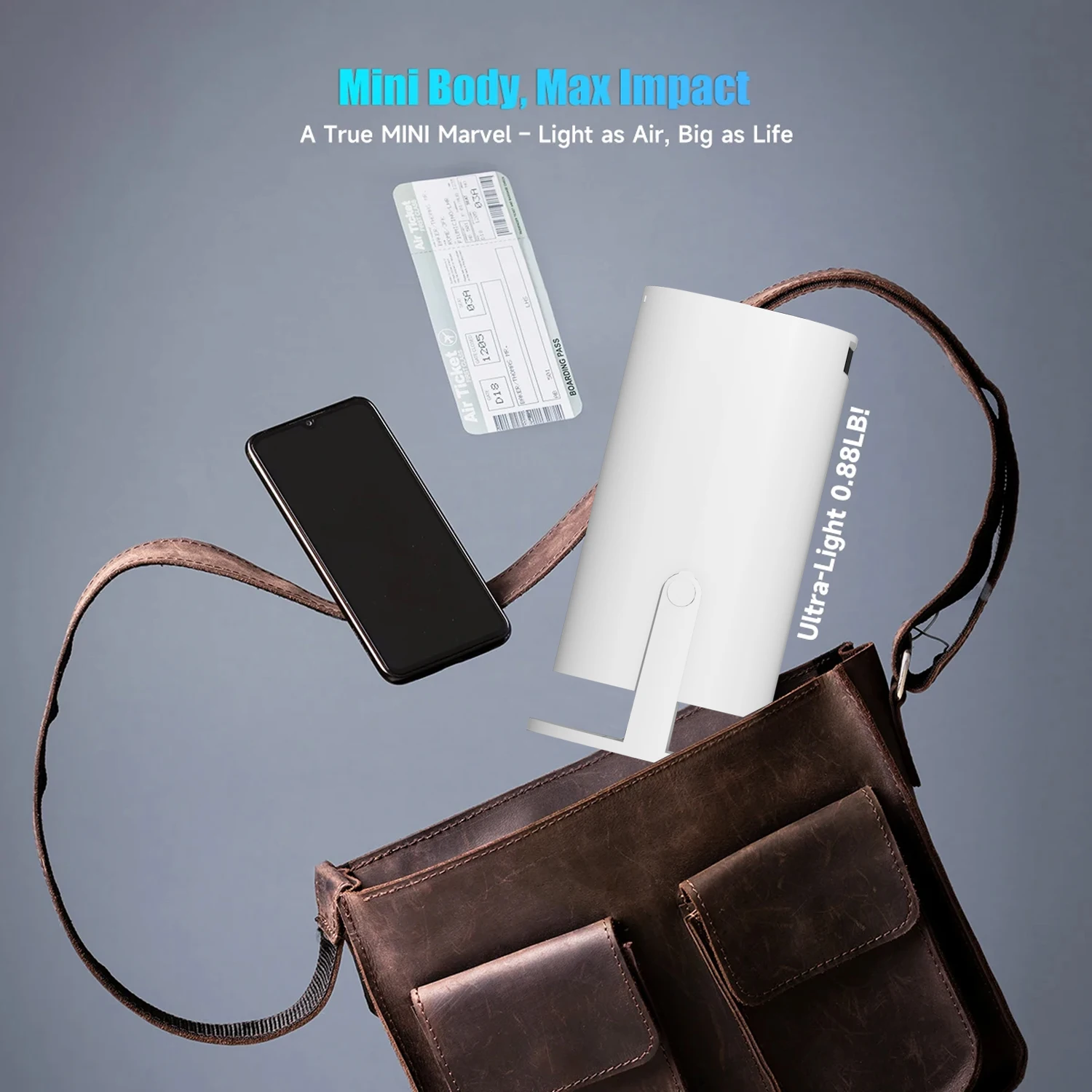 جهاز عرض HY300 Pro يدعم 1080P 4k WiFi6 لاسلكي مناسب للهواتف المحمولة وأجهزة الكمبيوتر المحمولة وأجهزة عرض المسرح المنزلي