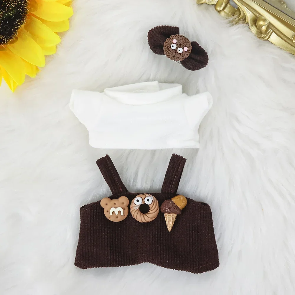 Mini ropa de muñeca de peluche, accesorios de atuendo para Corea, Kpop Exo Labubu V1 V2, muñecas Idol, conjunto de sombrero para fiesta de ensueño, ropa