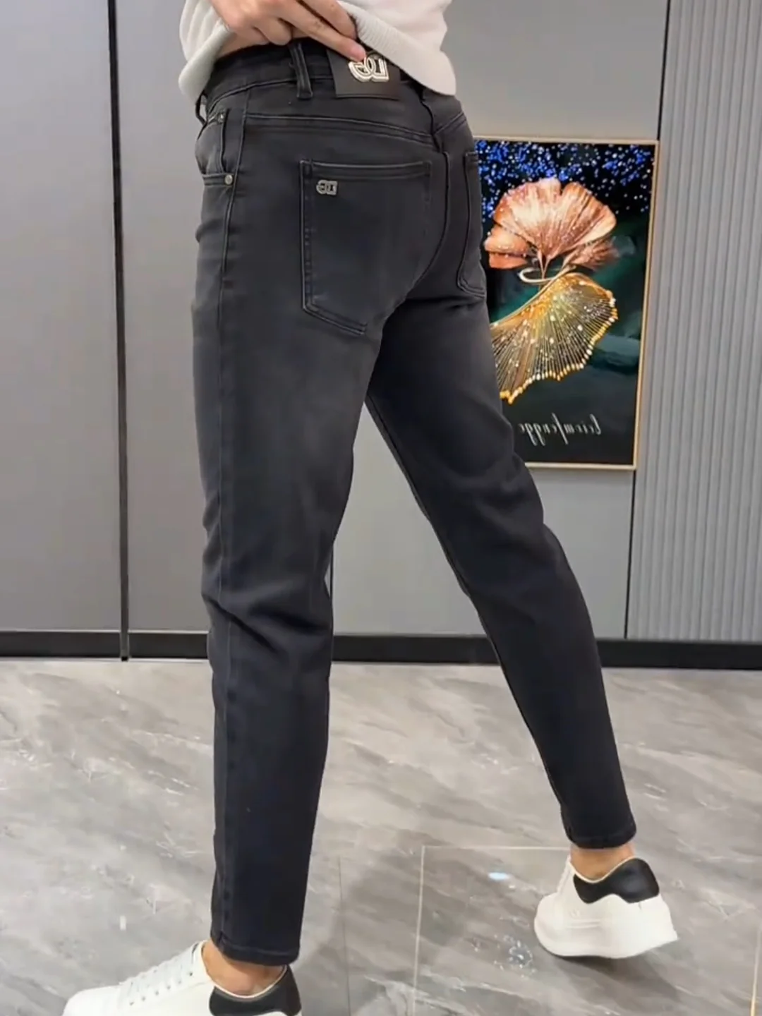 

High Quali Men's Jeans Spring Autumn New Sle Faionable Versatile Premium Feel Haome Fit Stand Edition China Made