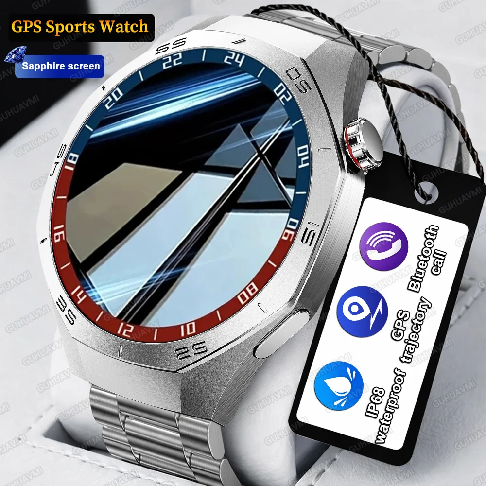 

2026 New GPS Sports Smart Watch Men Bluetooth Call IP68 Waterproof AMOLED Sapphire Screen Titanium alloy fitness Smart Bracelet