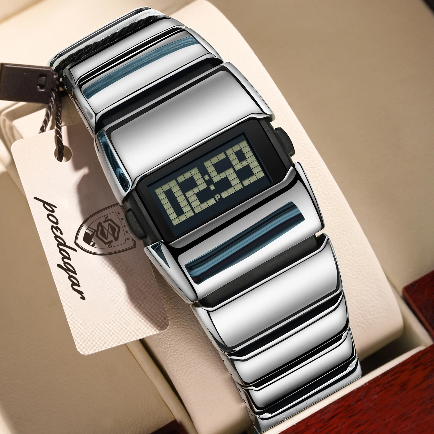 Men'S Fashion Magazine - POEDAGAR Top Digital Men Watch Waterproof