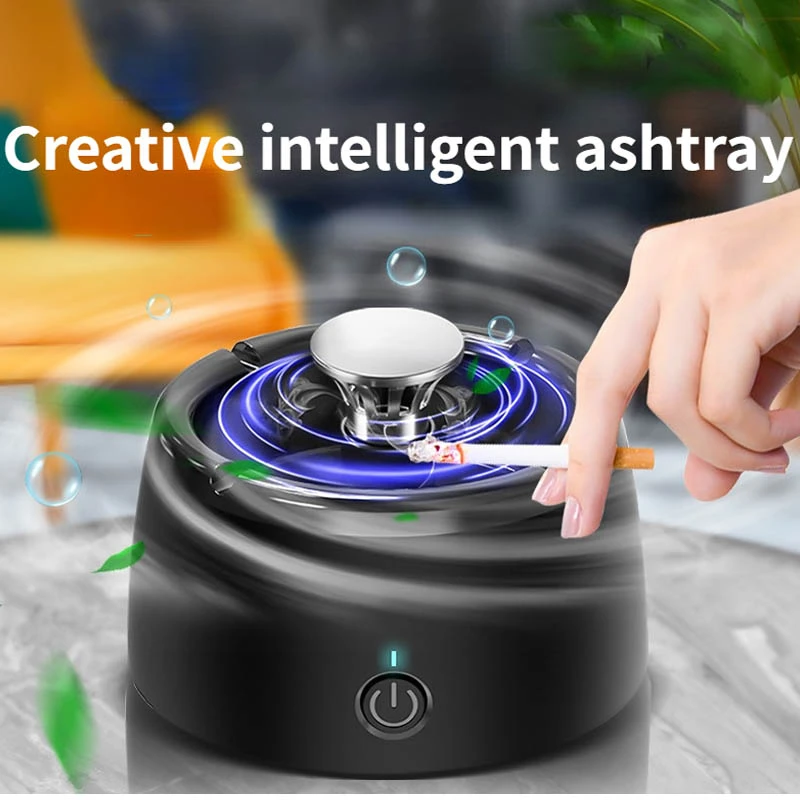 Intelligent Ashtray Air Purifier Negative Ion Household Purifying Second-hand Smoke 360° Surround Removing Odors Indoor Portable