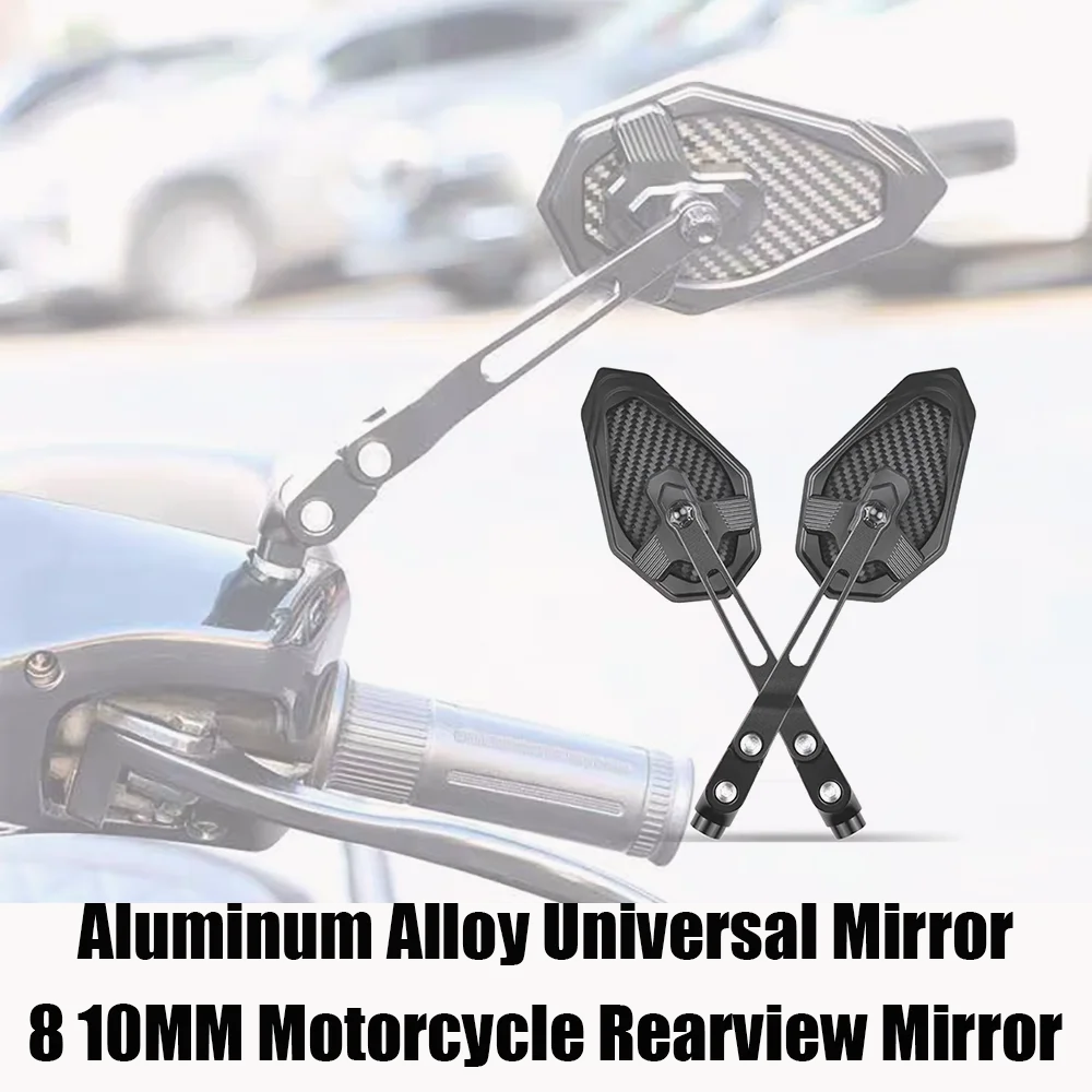 

8 10MM Motorcycle Universal rearview mirror For Ducati Monster696 Monster 797 Monster 821 hypermotard 950 Scramble