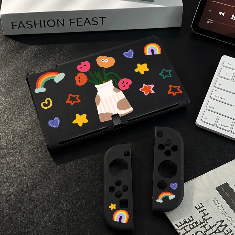 Split-type protective case Sweat Slip-Resistant Controller Case for Nintendo Switch OLED Dockable Cover Detachable Joy-Con