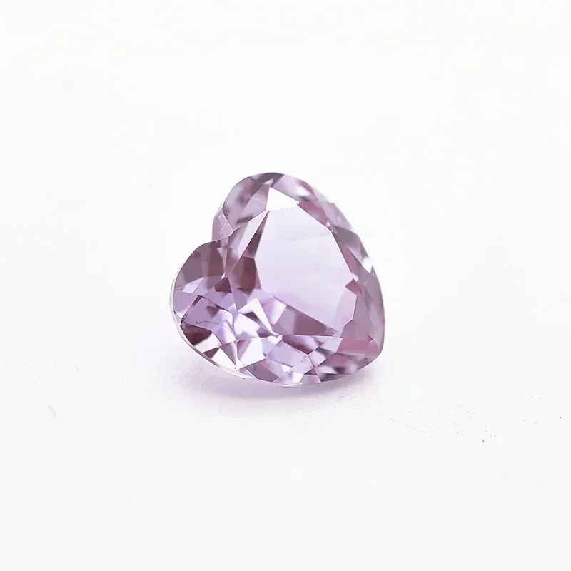

Heart Shape Purple Color Lab Grown Alexandrite Stone Charms Selectable AGL Certificate for Diy Jewelry Making Necklace Materials