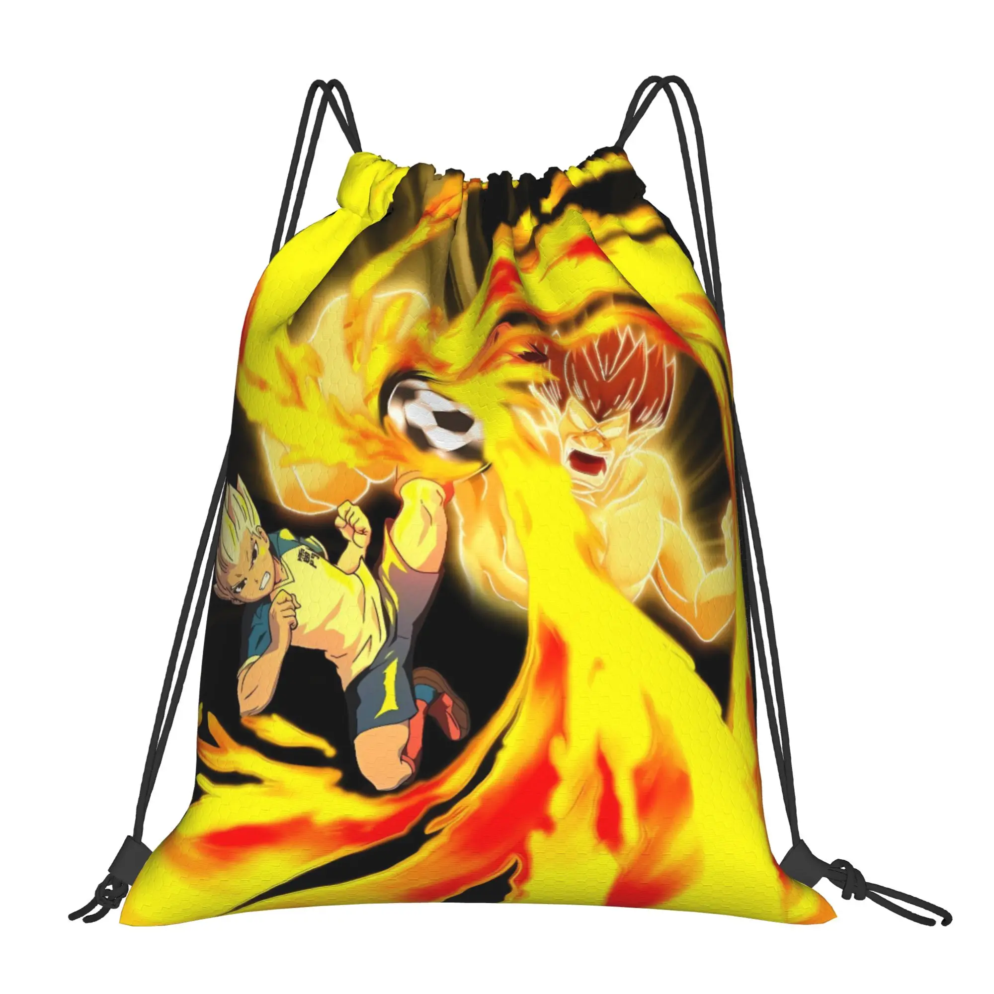 Inazuma Eleven Gouenji Backpack  Portable Women Sports Camping Print Sackpack String Bags