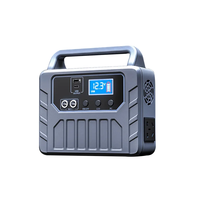 200W Portable Solar Generator 220V Multifunctional Rechargeable Power Bank Home Outdoor Emergency Power Station