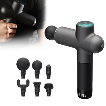 220V massage gun electric neck massager smart strike body massager relaxation fitness muscle pain relief fascia gun