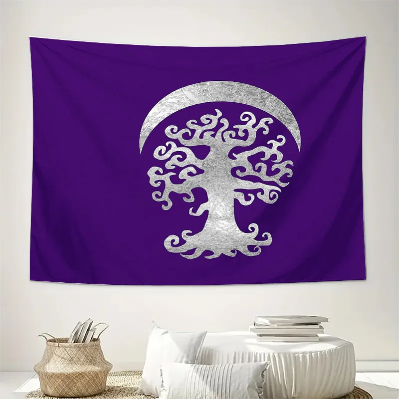 Nature Tree Tapestry Forest Wall Hanging Woodland Decor Room Aesthetic Dorm Wall Art Hippie Tapestry Home Decoration Gift