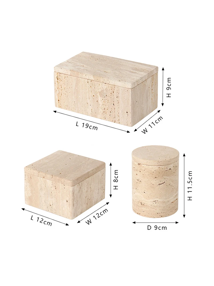 Imagem -06 - Caixa de Armazenamento de Mármore para Banheiro Bolas de Cotonete de Algodão Recipiente de Viagem Vintage para Jóias e Perfume
