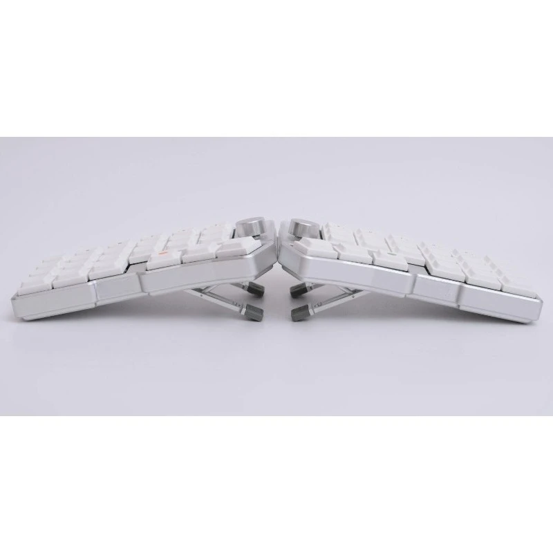 Suitable for Split Keyboard with Knob Wireless Dual Mode Low Profile CNC Aluminum Case Mechanical Keyboard Support Vial