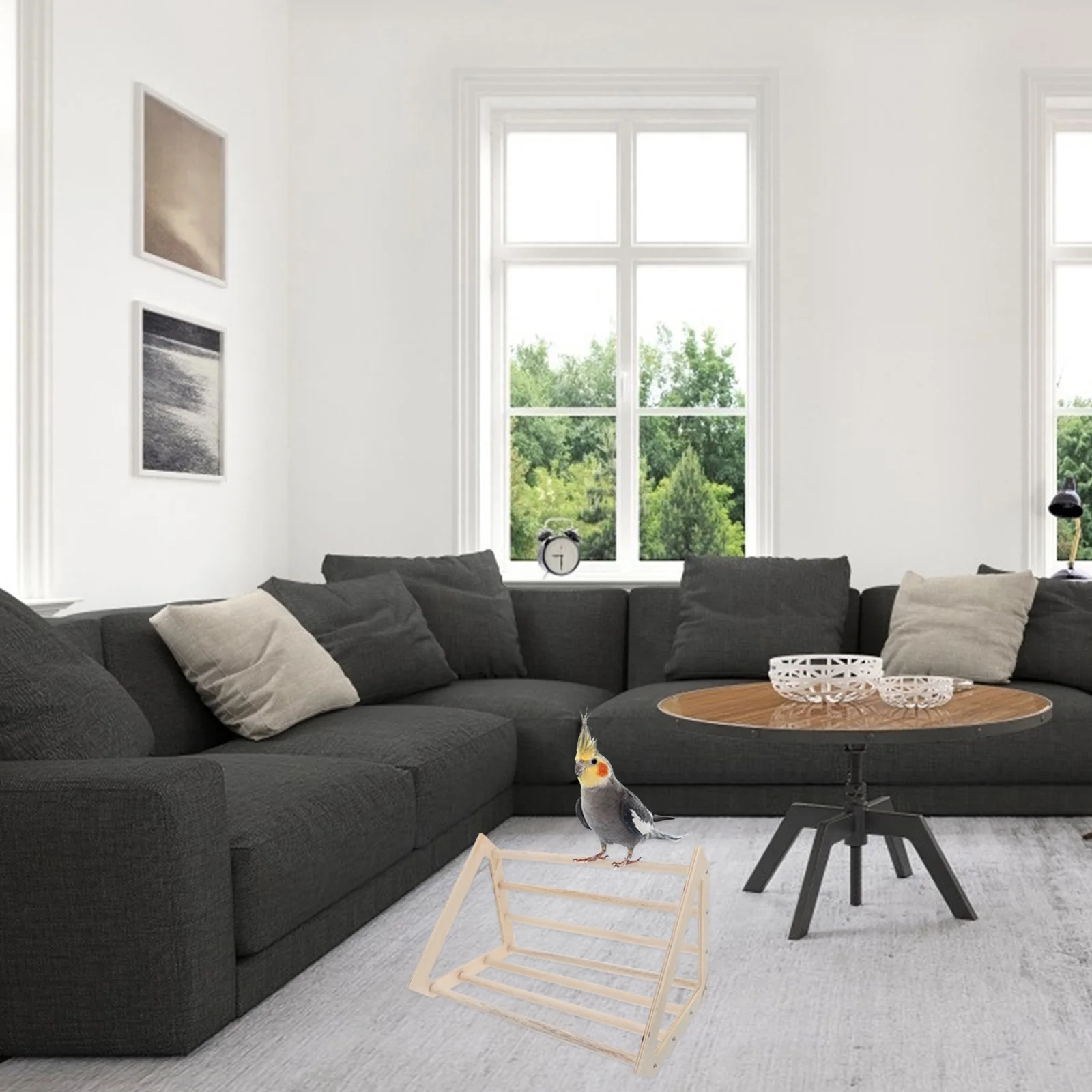 

Professional Chicken Standing Rack Wooden Parrot Perch Hen Rooster Pet Cage Stand Poultry Stand Chick Exercise Perch