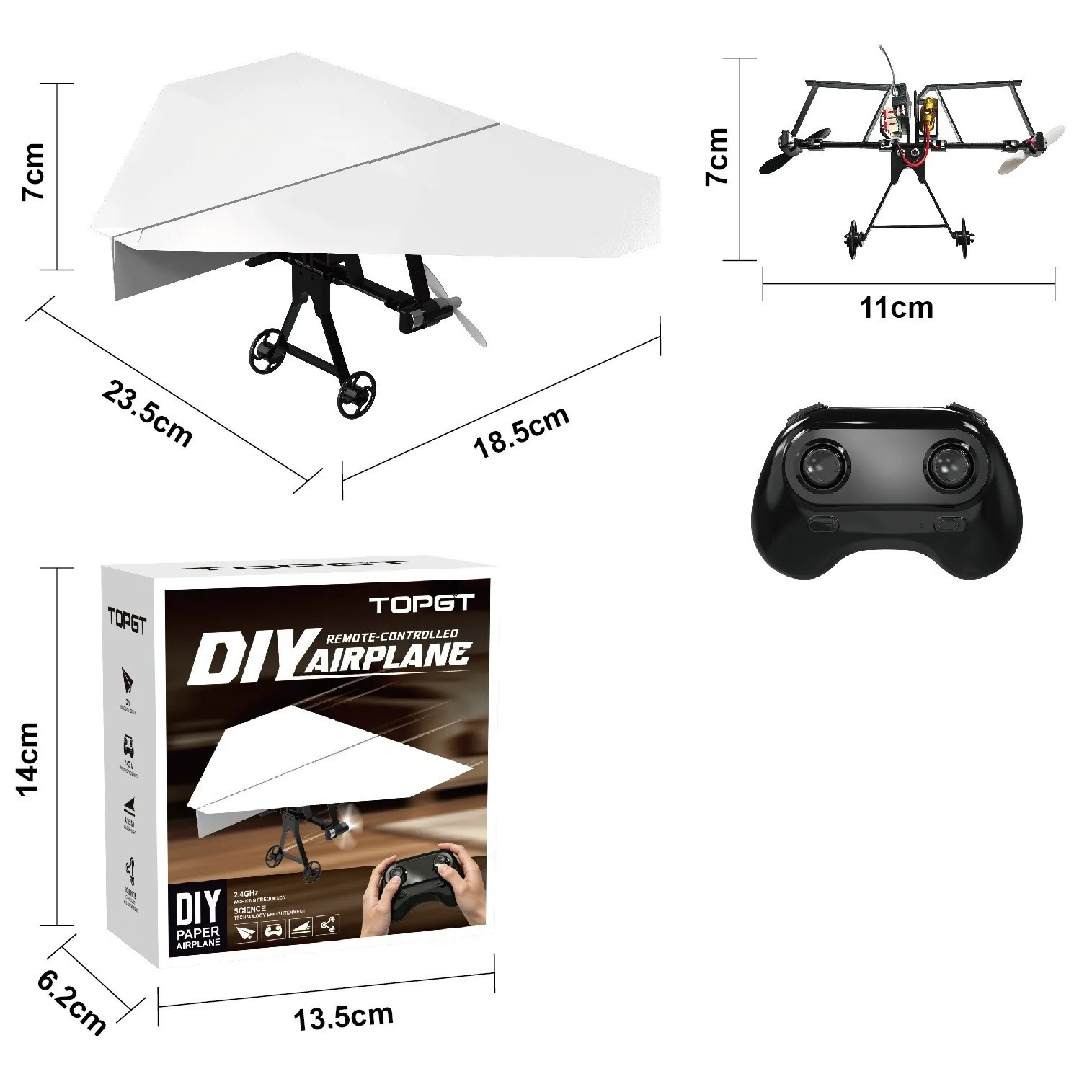 Introductory Introductory Paper Airplane Power Model Remote Control Toy Children Students Science and Education Course Model Aircraft - Aliexpress Deal