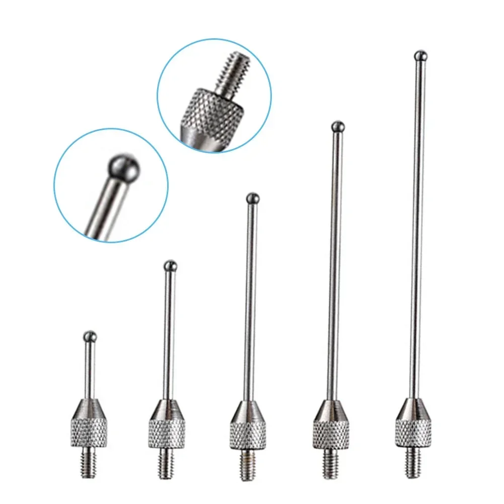 1pc M2.5 CMM Contact Probe Tungsten Steel Tips CMM Contact Probe 2mm CNC Stylus Measuring 10-50mm M2.5XD2XL20 M2.5XD2XL10