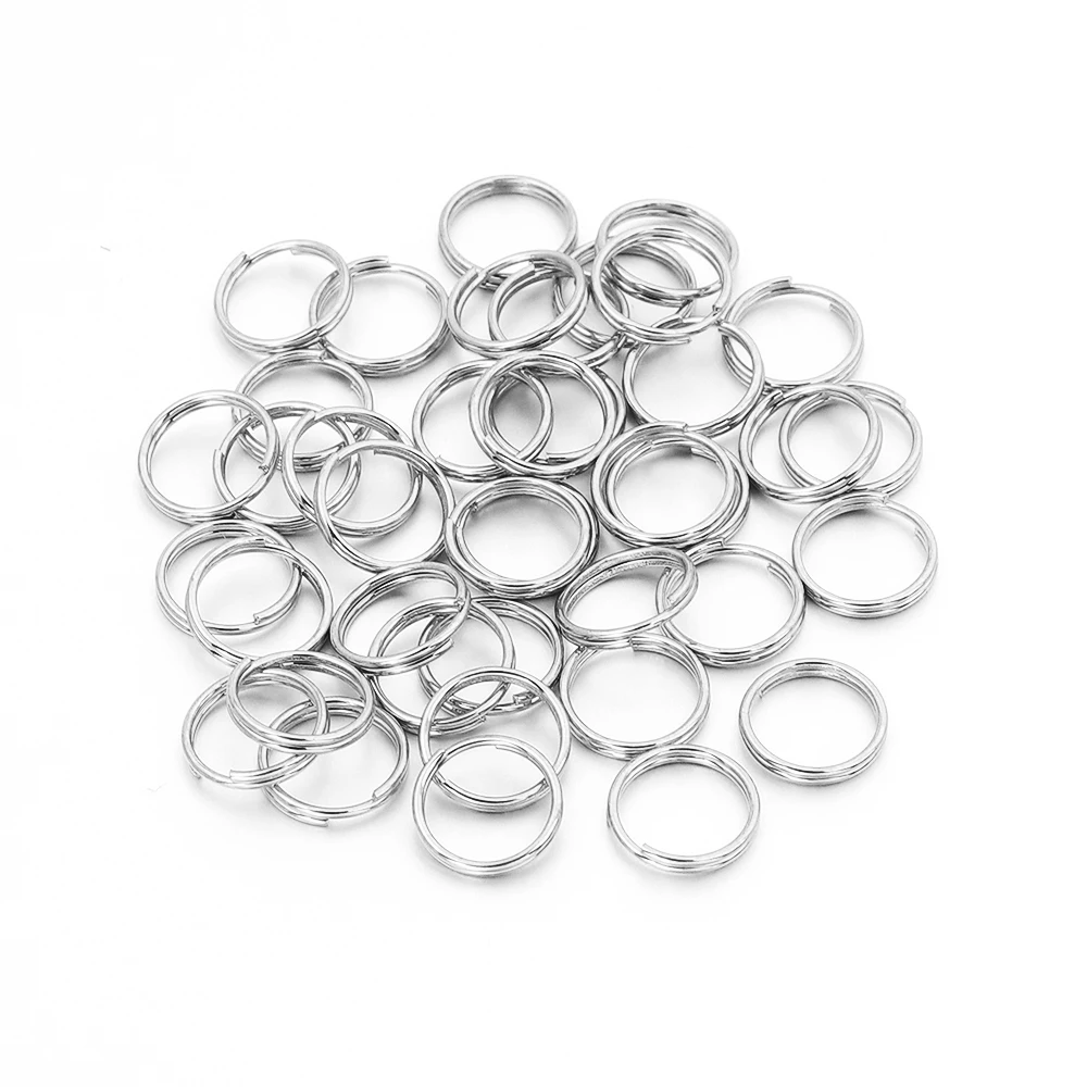 100pcs Stainless Steel Open Jump Rings for DIY
