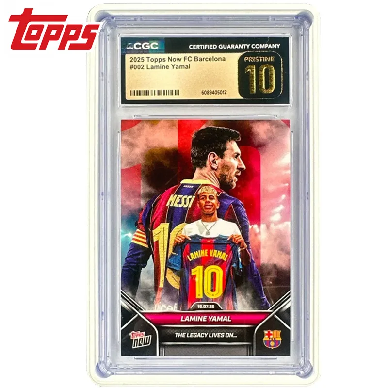 2025 Topps Genuine Football Star Card Barcelona Yamal Messi European Cup 10