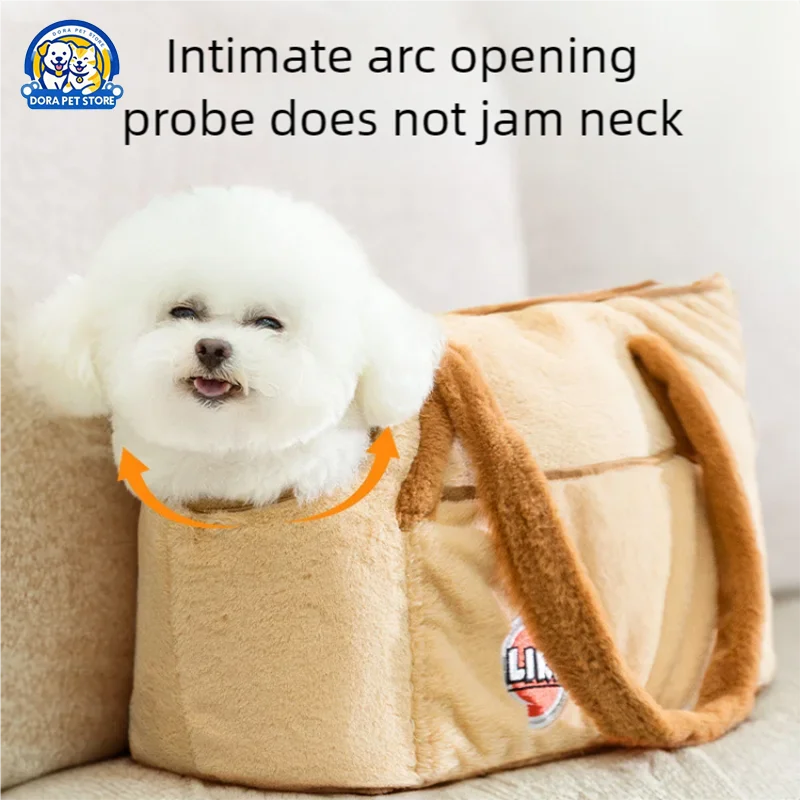 

Autumn and winter solid color outdoor shoulder bag, cat warm and thick windproof cat bag, dog travel handbag, pet bag