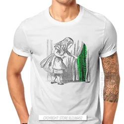 Neo Science Fiction Film Follow The White Rabbit Tshirt Men's Clothing Tops Pure Cotton O-Neck T Shirt Novelty Design