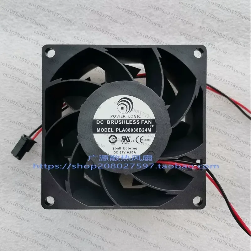 1pcs for POWER LOGIC PLA08038B24M DC24V 0.80A 8cm Large Air Volume Inverter Fan