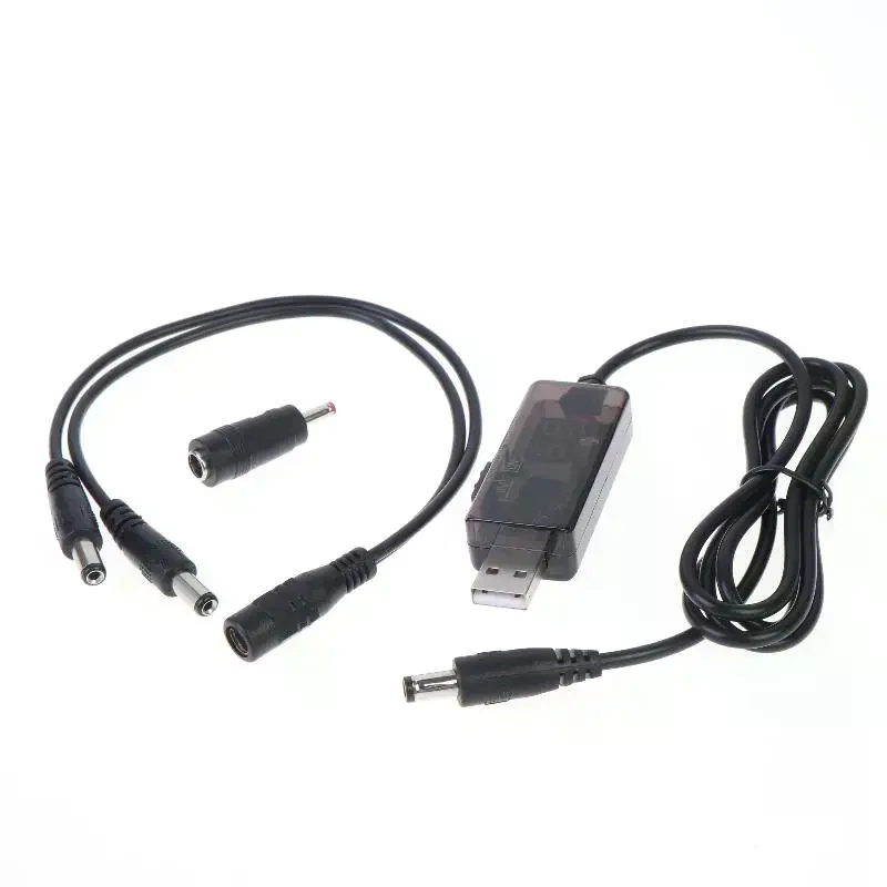 [MOA]USB Boost Converter DC 5V To 9V 12V USB Step-up Converter Cable + 3.5x1.35mm Connecter For Power Supply Charger[MOA]