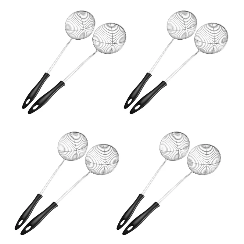 Stainless Steel Strainer Ladle for Vegetable Broth Ergonomic Skimmer Spoon Tool best sale