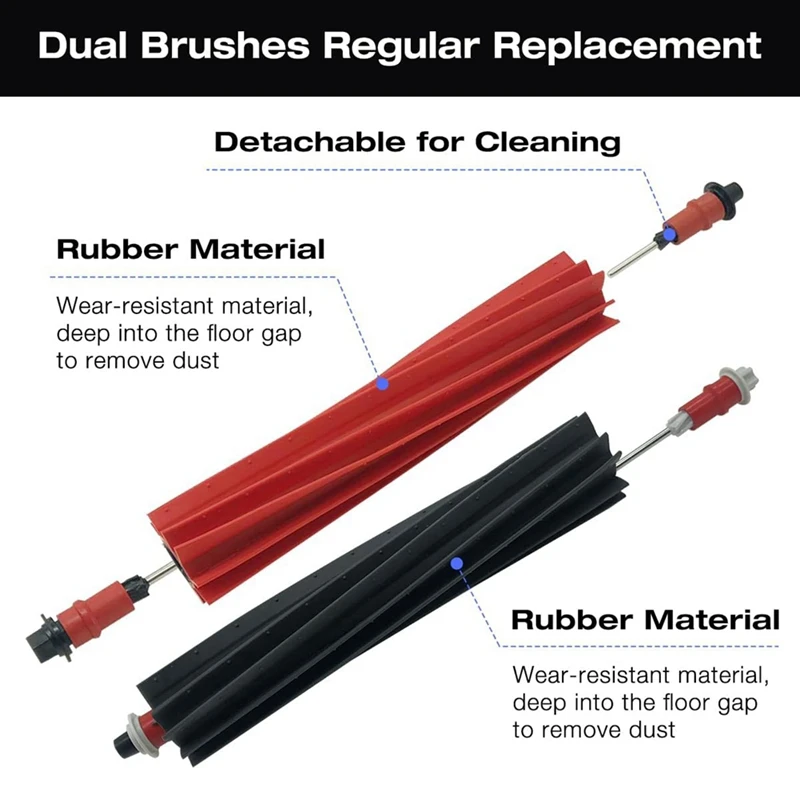 [Berserkk] Roborock V20 / P10s Pro 交換用メインサイドブラシ HEPA フィルター モップ布パッド ダストバッグ スペアパーツ アクセサリー