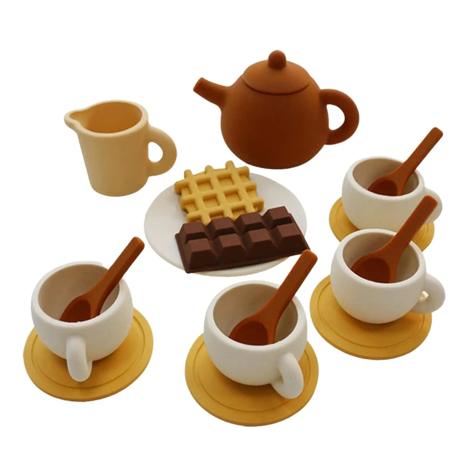 Afternoon Tea Set Kitchen Play Set Simulation Food Toy Playset Tea Party