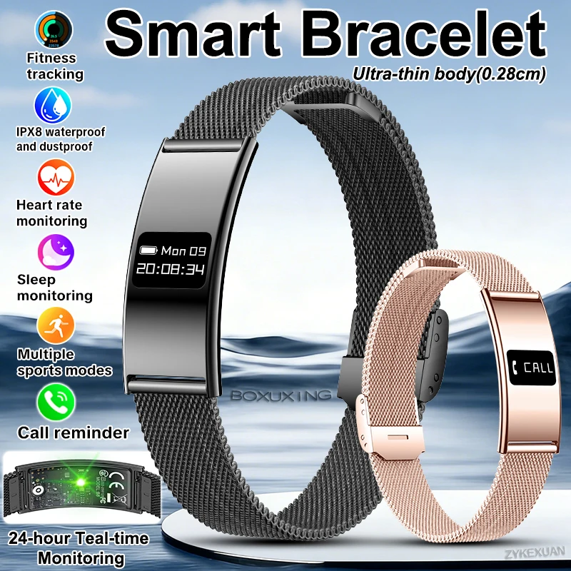 

New Smart Bracelet Men Sport Tracker IPX8 Waterproof Heart Rate Sleep Smart Band Pedometer Fitness Smartwatches For Android iOS
