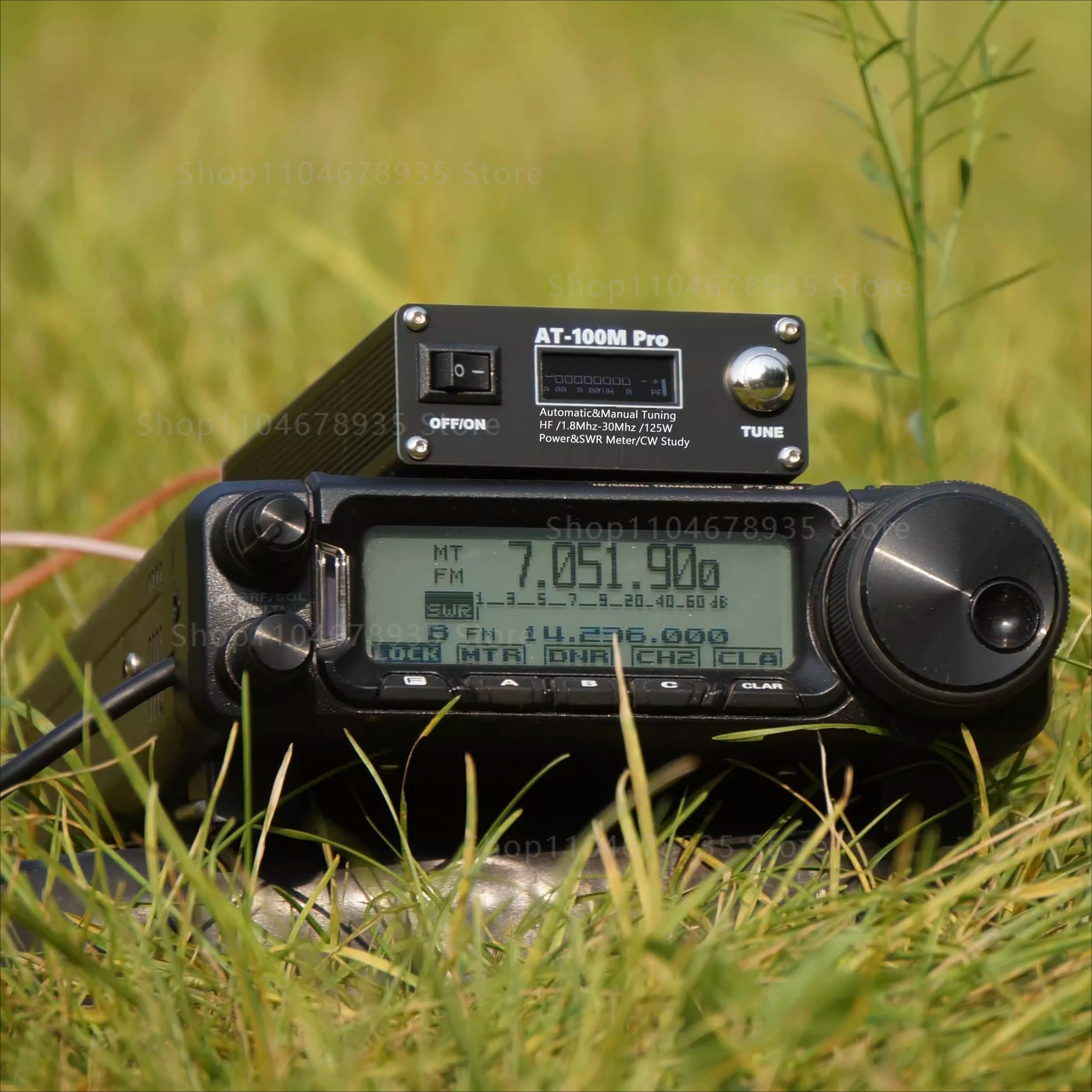 Универсальный антенный тюнер AT-100M Pro, автоматический ATU, совместимый с Yaesu ICOM Kenwood