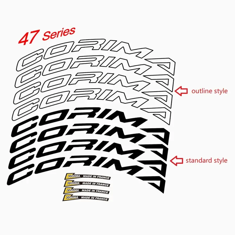 Bicycle Wheels Stickers for 2022 CORIMA MCC 32/47/58/WS58 Vinyl Waterproof Antifade MTB Road Bike Protective Decal