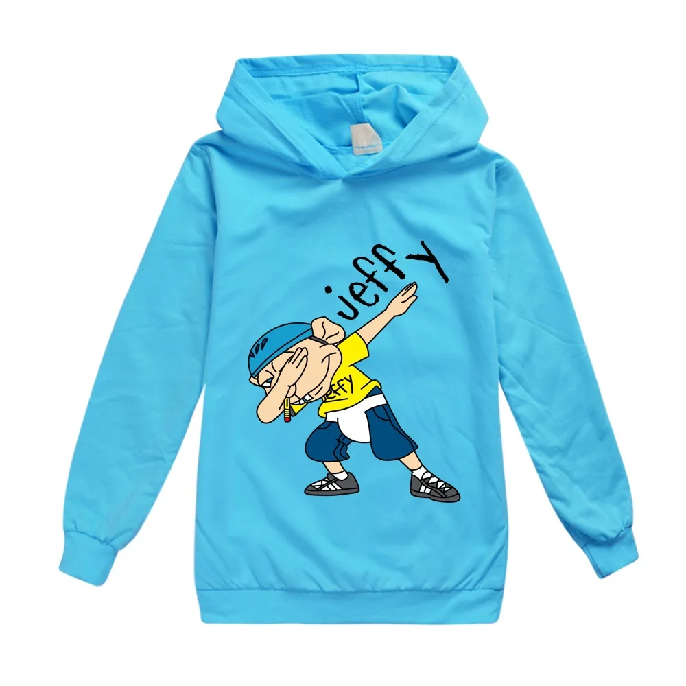 2022 Outono Anime Jeffy Puppet Hoodies Adolescente Meninos Hoodie Crianças Moletons Meninas Lazer Outwear Crianças Pullovers Streetwear