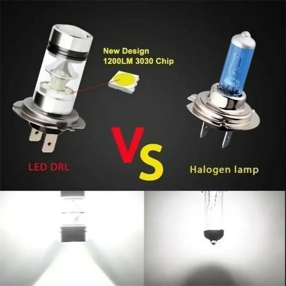 New H7 LED Headlight Conversion Kit Bulbs High Low Beam 100W 6000K Super White 6000K Auto Driving Headlight High Low 12V