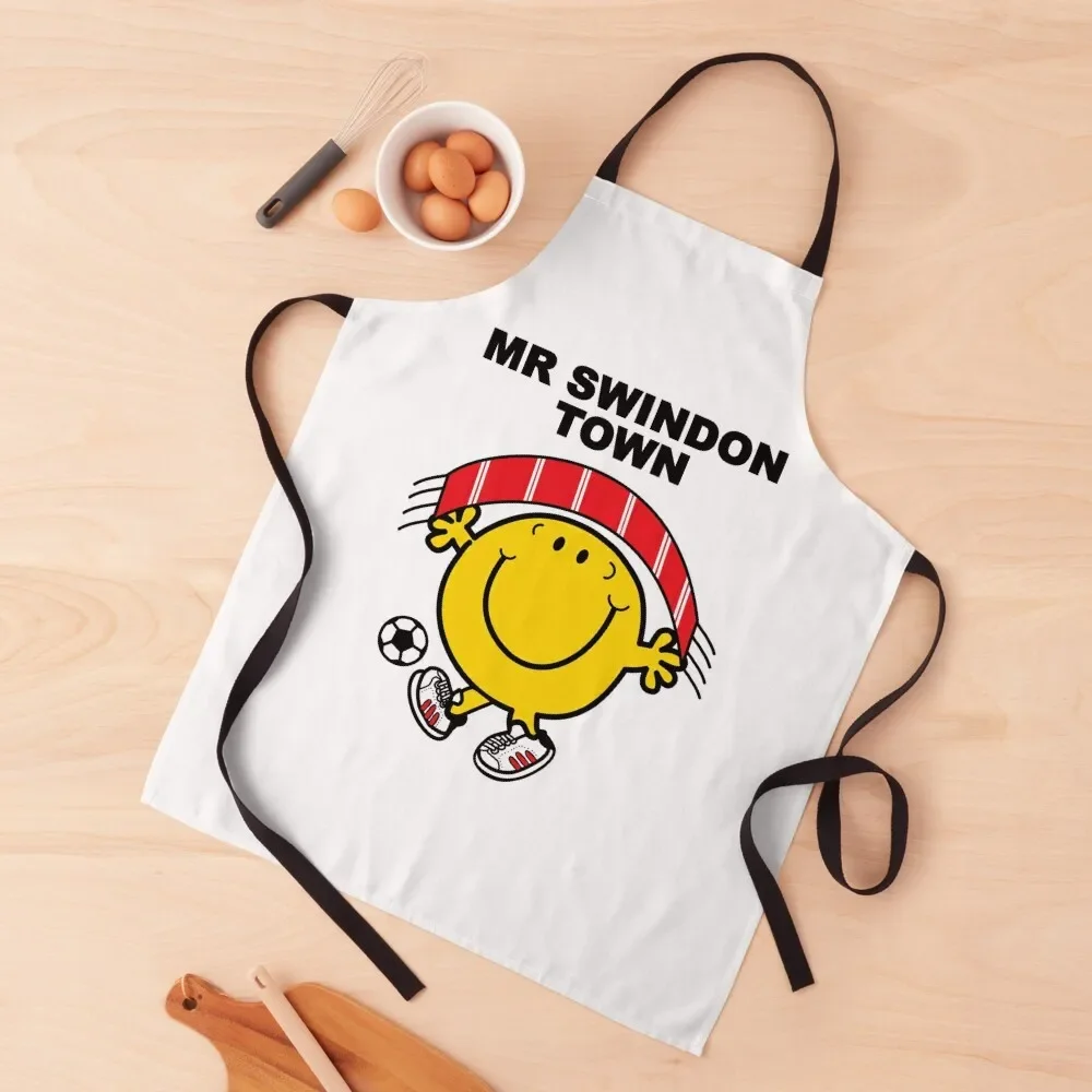 Mr Swindon Town - Football Apron christmas kitchen cloths nail tech supplies chef costume Cute Kitchen Accessories Apron