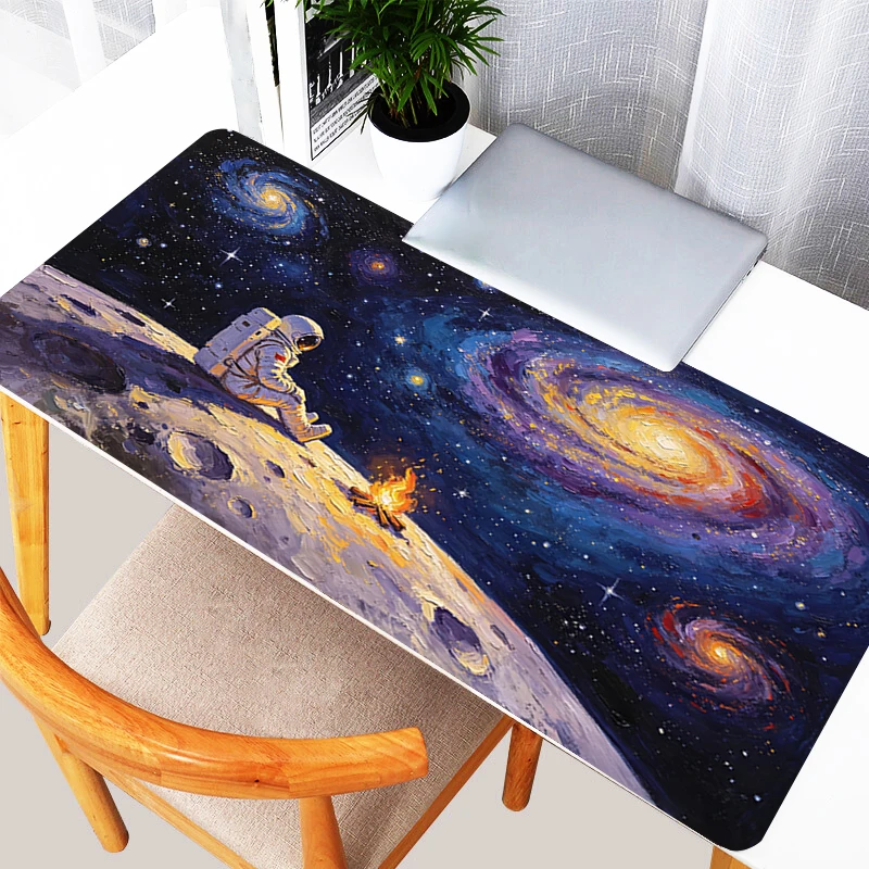 Oversized Mouse Pad Notbook Keyboard Pad Gaming Accessories Artistic style astronaut Mousepad Edge White Gamer Extended Desk Mat