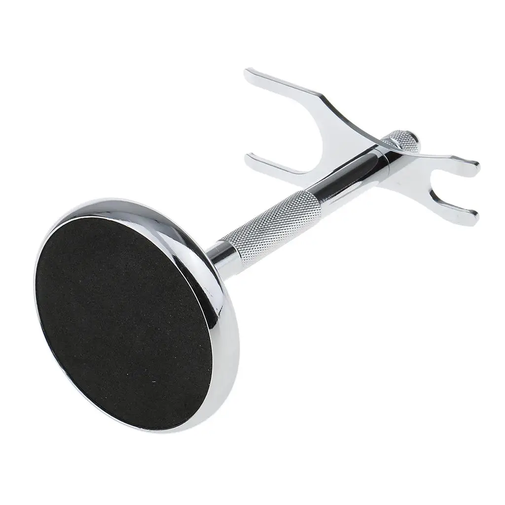 Shave Brush Stand Alloy Metal Shaving Brush Support Weighted Base Shaving Accessories for Shaving Tools for Men
