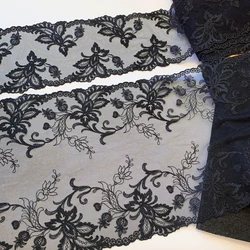 20Yards Lace Trim Black White Embroidery Lace Fabric DIY Sewing Crafts Two Tone Lace For Clothing Accessories