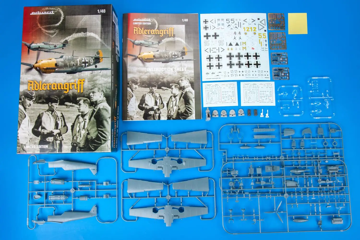 Eduard EDU11144 1/48 Bf109E Adlerangriff Dual Combo Limited Edition Model Kit