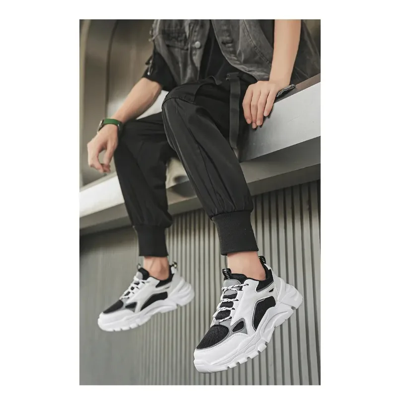 

Men's breathable mesh casual sports shoes four seasonal outdoor soft sole comfort running shoes student walking shoes sneakers