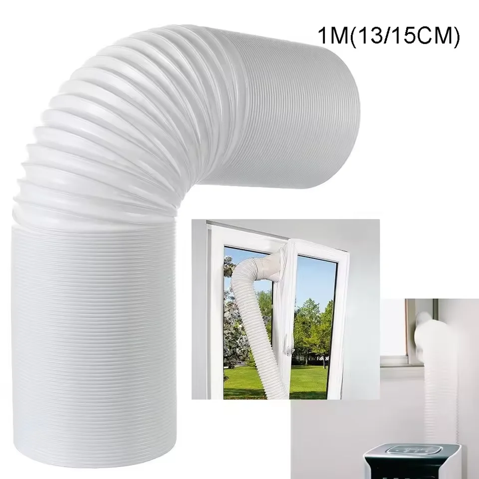 1.5/2M Portable Flexible Conditioner Exhaust Hose Universal Duct Extension Pipe Telescopic Vent Hose for Mobile Air Conditioning
