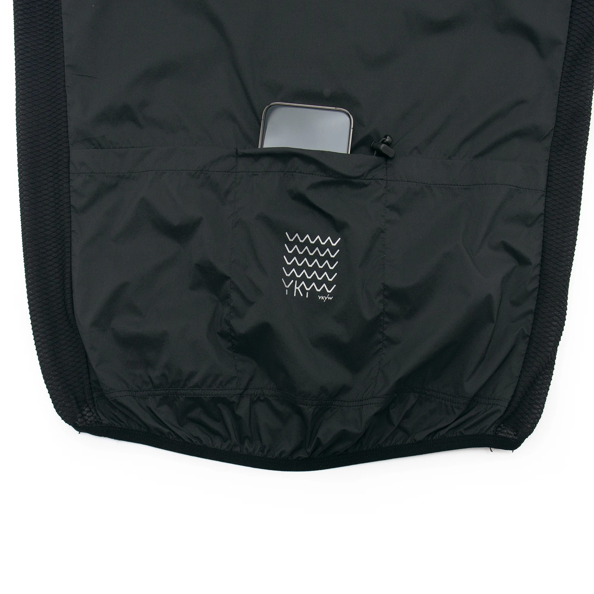 YKYWBIKE Men's Cycling Gilet Windproof Waterproof Pro Team Portable Bicycle Windbreaker Road Bike Vest 2 Way Zipper Breathable